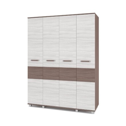 Шкаф четырехстворчатый В40 Виора, Ясень Шимо 