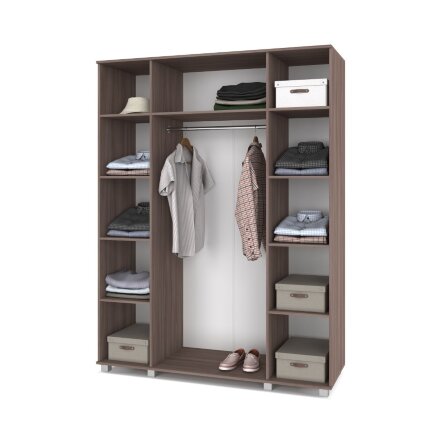 Шкаф четырехстворчатый В40 Виора, Ясень Шимо 